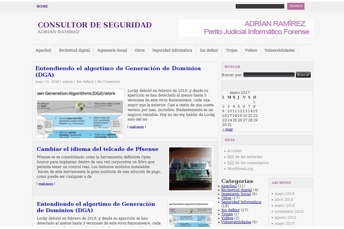 Blog de Adrián Ramírez, CEO de Dolbuck Seguridad Informática y perito informático forense en Sevilla y Madrid.